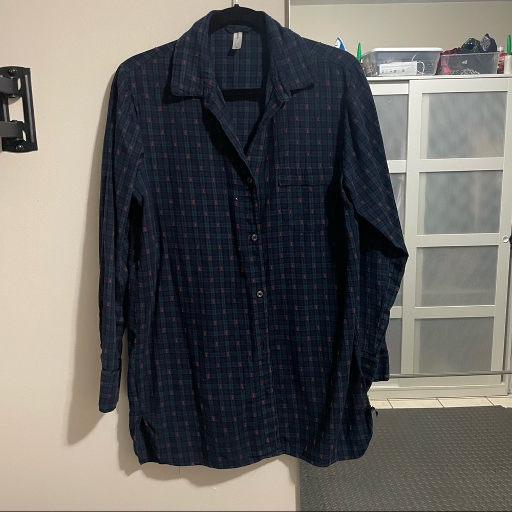 Patterned Pajama Top